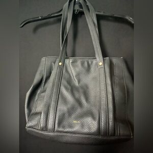 Relic Black Pebbled Tote Bag